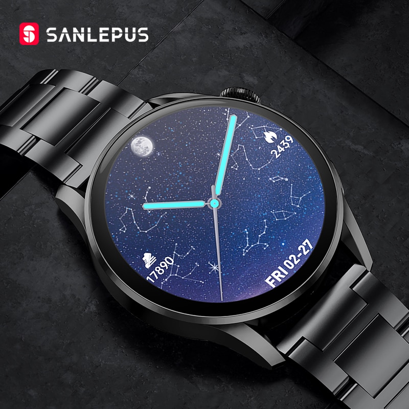 SANLEPUS 2021 NEW Wireless Charging Smart Watch Women Men Smartwatch Fitness Bracelet IP68 Waterproof For Android Apple Huawei 1