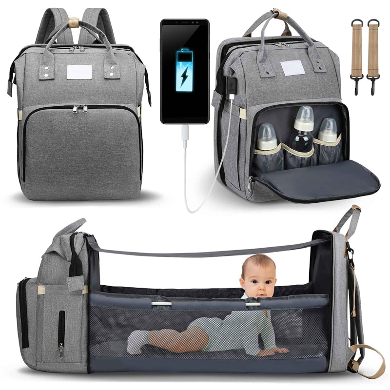 Generic Baby Nappy Changing Bags Changing Station Portable Baby Bed Travel Bassinet Folding Crib 1