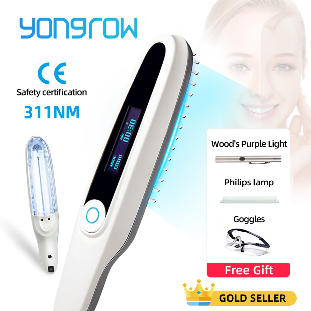 Yongrow UVB Phototherapy Instrument Vitiligo Treatment Ultraviolet Lamp Laser Psoriasis Treatment Lamp Phototherapy Vitiligo 1